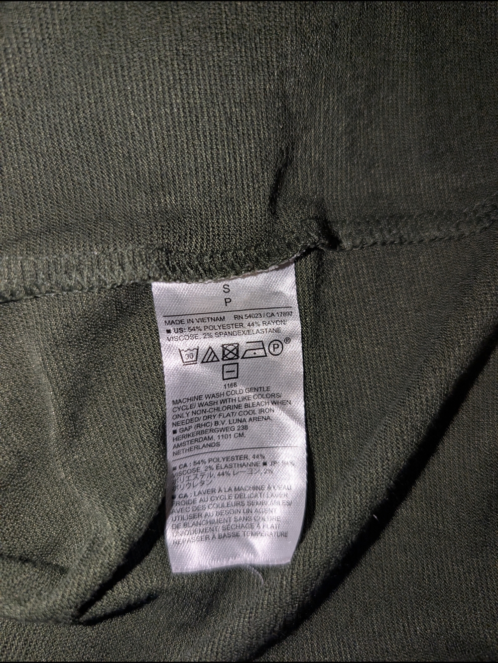 Banana Republic Womens Olive Green Shoulder Pad Muscle Tank Top Size Small - Picture 4 of 4